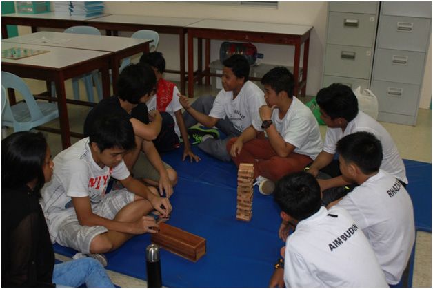 Science class session for boys.