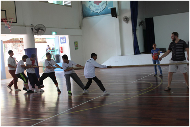 Student’s games with the teacher at KIS.