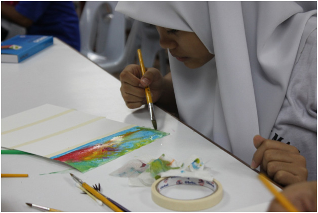 Student’s arts training session.